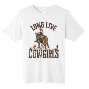 Long Love Cowgirls Riding Horse Horsing Gift Idea Trending Tall Fusion ChromaSoft Performance T-Shirt