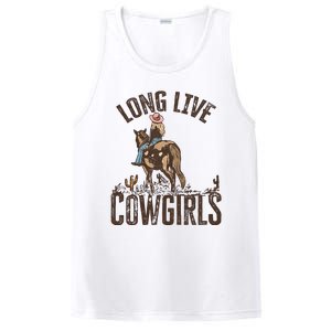 Long Love Cowgirls Riding Horse Horsing Gift Idea Trending PosiCharge Competitor Tank