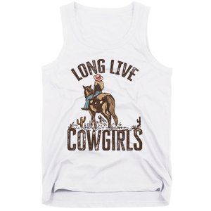 Long Love Cowgirls Riding Horse Horsing Gift Idea Trending Tank Top