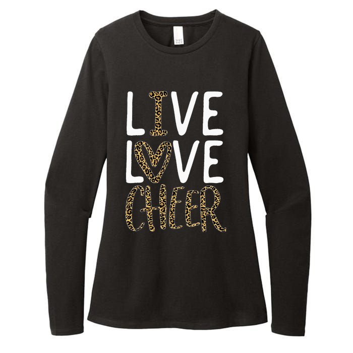 Live Love Cheer Cheerleading Cheerleader Cheer Womens CVC Long Sleeve Shirt