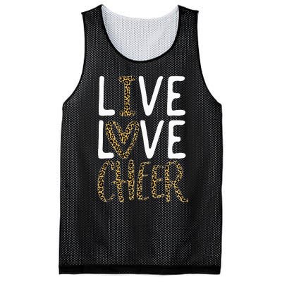 Live Love Cheer Cheerleading Cheerleader Cheer Mesh Reversible Basketball Jersey Tank