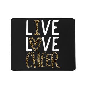 Live Love Cheer Cheerleading Cheerleader Cheer Mousepad