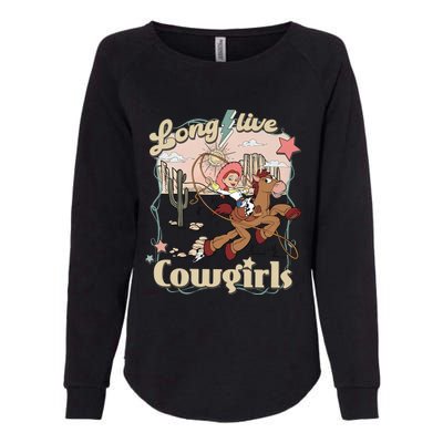 Long Live Cowgirls Funny Cute Western Girl Womens California Wash Sweatshirt