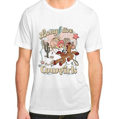 Long Live Cowgirls Funny Cute Western Girl Adult ChromaSoft Performance T-Shirt