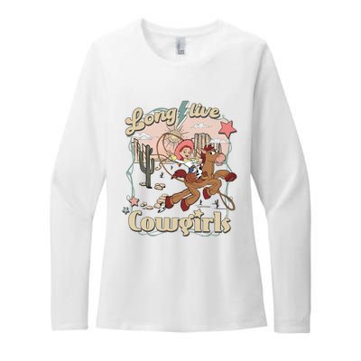 Long Live Cowgirls Funny Cute Western Girl Womens CVC Long Sleeve Shirt