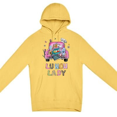 Lunch Lady Cute Truck Lunch Ladies Squad Cafeteria Crew Premium Pullover Hoodie