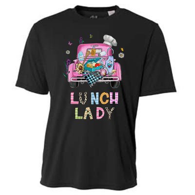 Lunch Lady Cute Truck Lunch Ladies Squad Cafeteria Crew Cooling Performance Crew T-Shirt