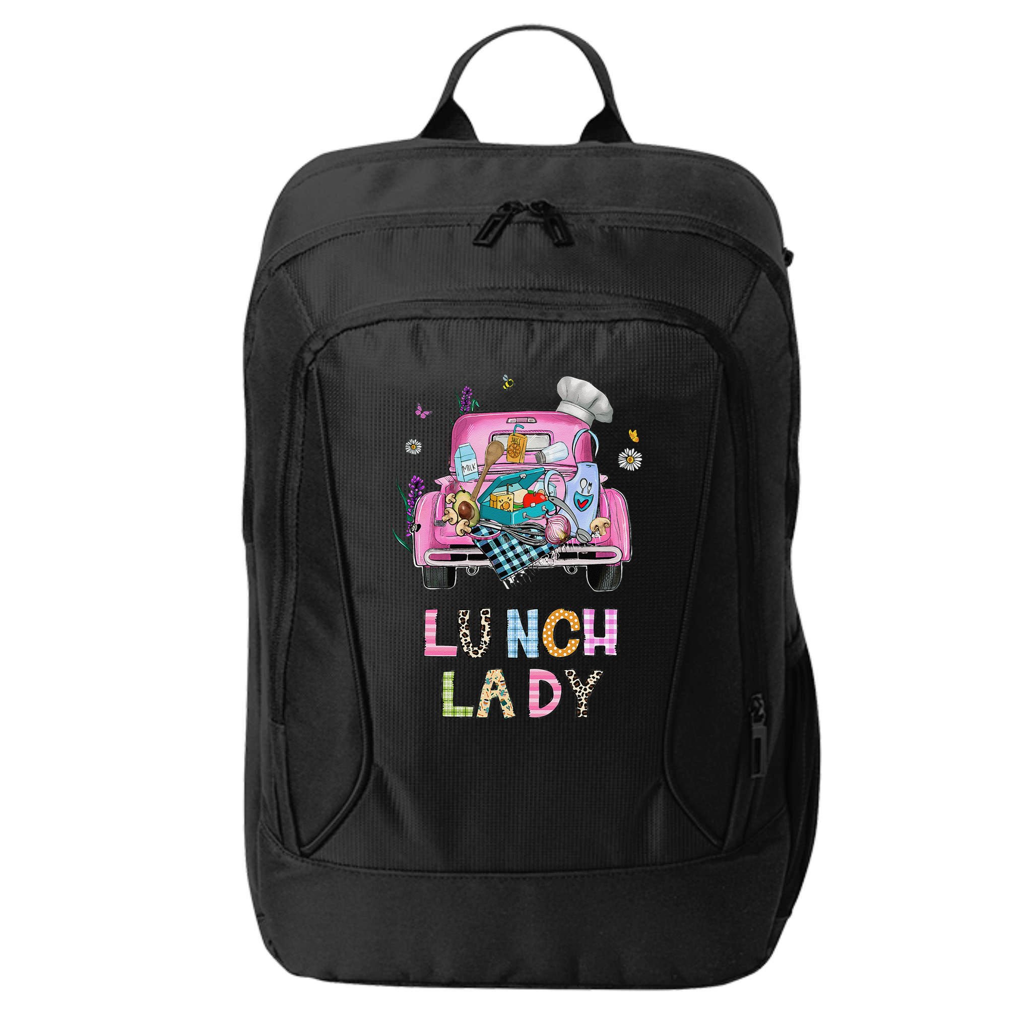 Lunch Lady Cute Truck Lunch Ladies Squad Cafeteria Crew City Backpack