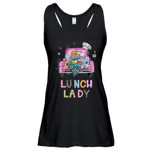 Lunch Lady Cute Truck Lunch Ladies Squad Cafeteria Crew Ladies Essential Flowy Tank