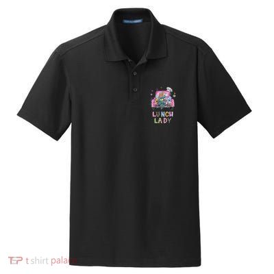 Lunch Lady Cute Truck Lunch Ladies Squad Cafeteria Crew Dry Zone Grid Polo
