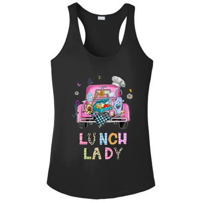 Lunch Lady Cute Truck Lunch Ladies Squad Cafeteria Crew Ladies PosiCharge Competitor Racerback Tank