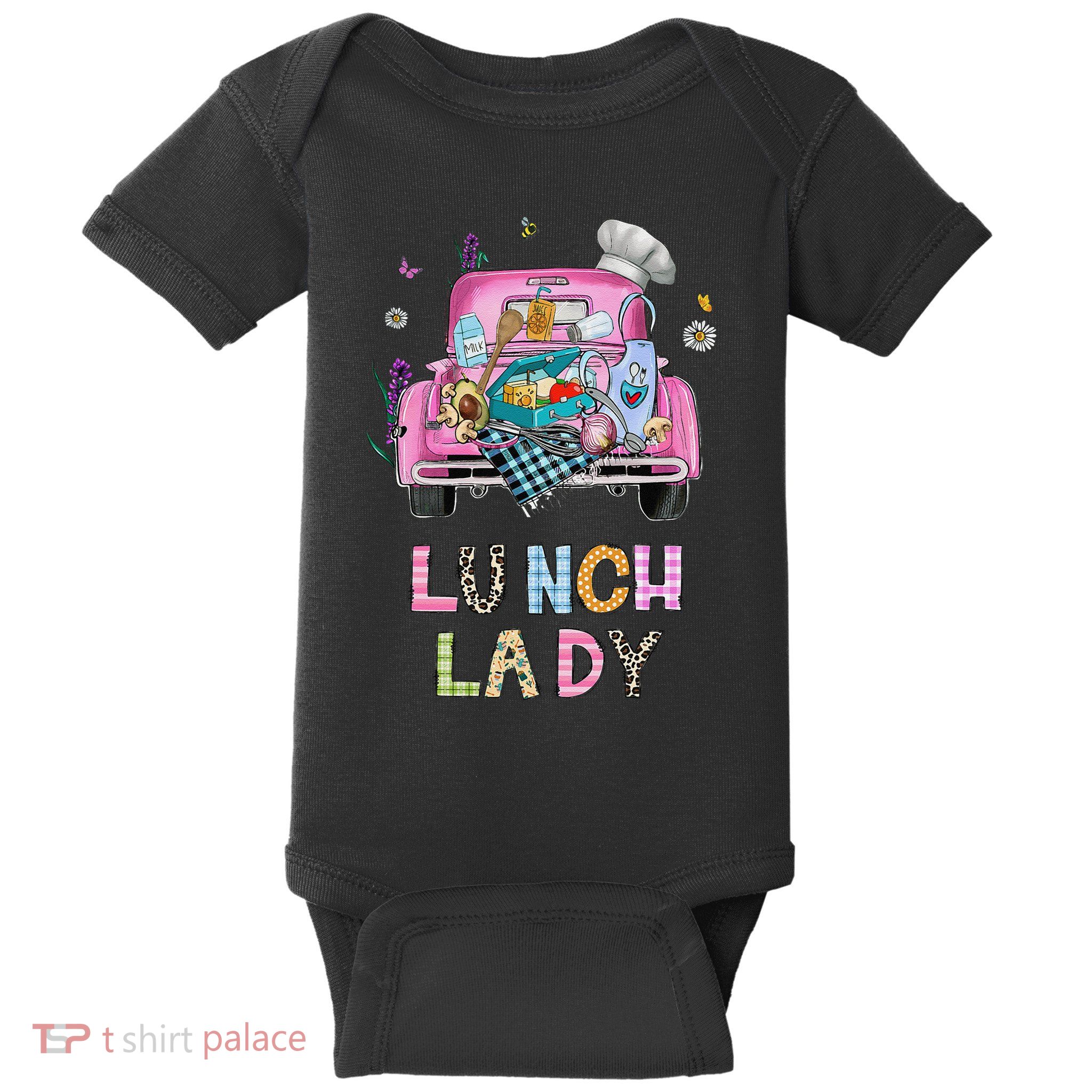 Lunch Lady Cute Truck Lunch Ladies Squad Cafeteria Crew Baby Bodysuit
