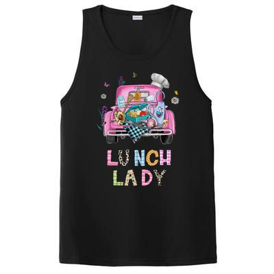 Lunch Lady Cute Truck Lunch Ladies Squad Cafeteria Crew PosiCharge Competitor Tank