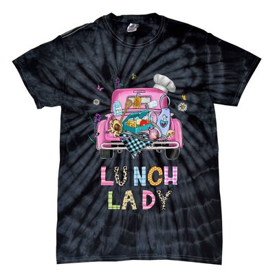 Lunch Lady Cute Truck Lunch Ladies Squad Cafeteria Crew Tie-Dye T-Shirt