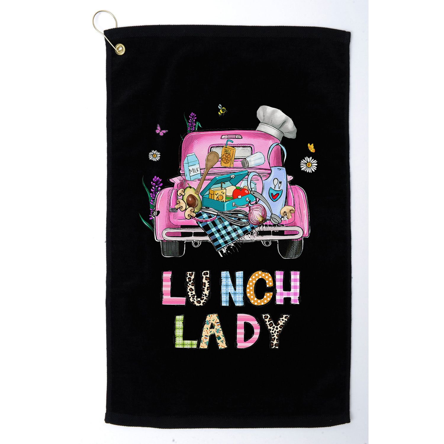 Lunch Lady Cute Truck Lunch Ladies Squad Cafeteria Crew Golf Towel