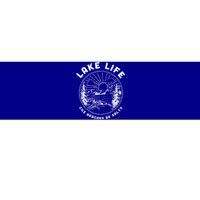 Lake Life Cuz Beaches Be Salty Retro Vintage Lake Mode Gift Bumper Sticker