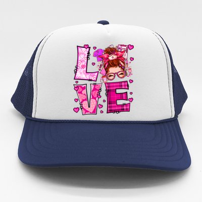 Love Lvn Cna Mds Life Nurse Funny Valentines Day Gift Trucker Hat