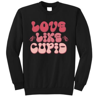 Love Like Cupid Retro Valentines Sweatshirt