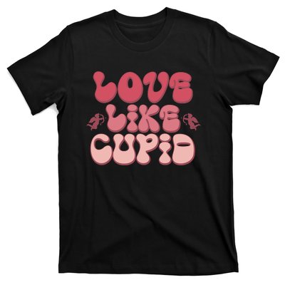 Love Like Cupid Retro Valentines T-Shirt