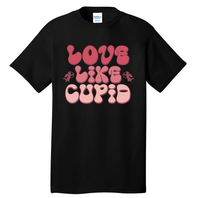 Love Like Cupid Retro Valentines Tall T-Shirt