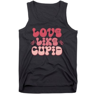 Love Like Cupid Retro Valentines Tank Top