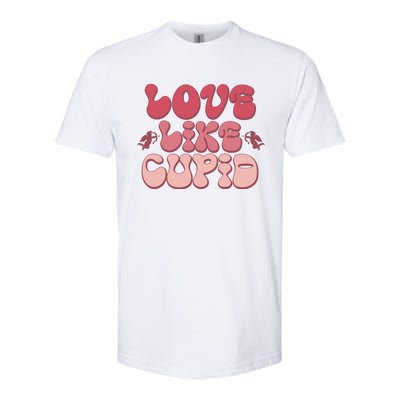 Love Like Cupid Retro Valentines Softstyle CVC T-Shirt