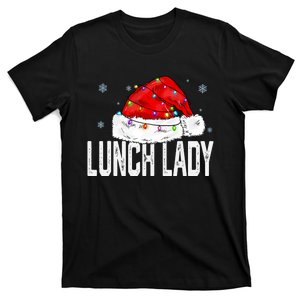 Lunch Lady Claus Christmas Women Family Matching Group Xmas T-Shirt