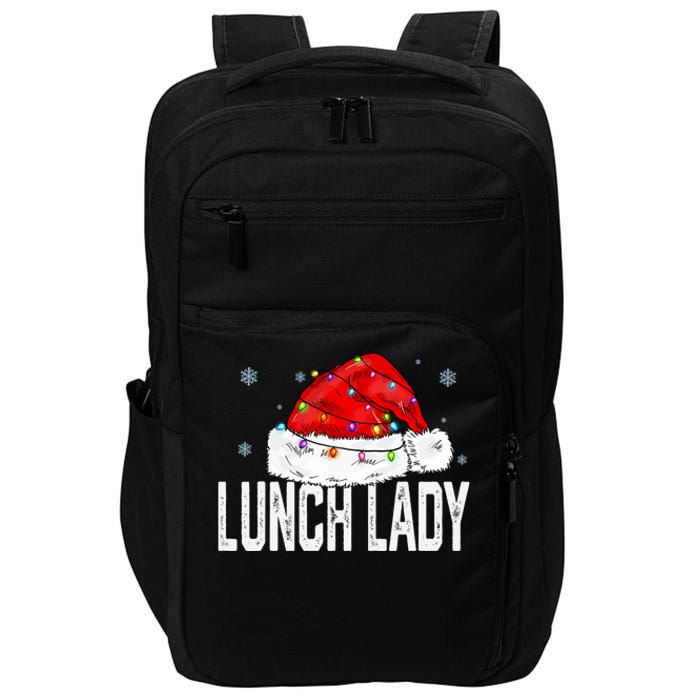 Lunch Lady Claus Christmas Women Family Matching Group Xmas Impact Tech Backpack