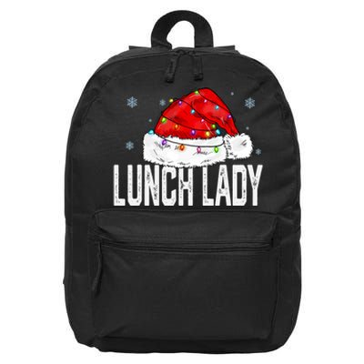 Lunch Lady Claus Christmas Women Family Matching Group Xmas 16 in Basic Backpack