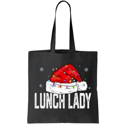 Lunch Lady Claus Christmas Women Family Matching Group Xmas Tote Bag