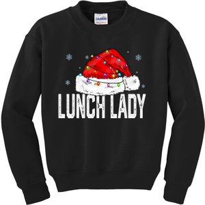 Lunch Lady Claus Christmas Women Family Matching Group Xmas Kids Sweatshirt