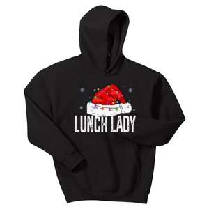 Lunch Lady Claus Christmas Women Family Matching Group Xmas Kids Hoodie