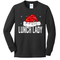 Lunch Lady Claus Christmas Women Family Matching Group Xmas Kids Long Sleeve Shirt