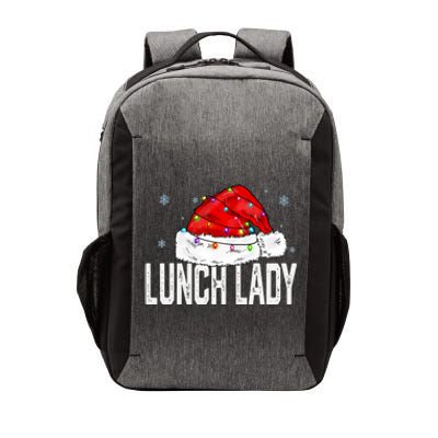 Lunch Lady Claus Christmas Women Family Matching Group Xmas Vector Backpack