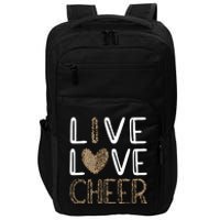 Live Love Cheer Cheerleading Cheerleader Cheer Impact Tech Backpack