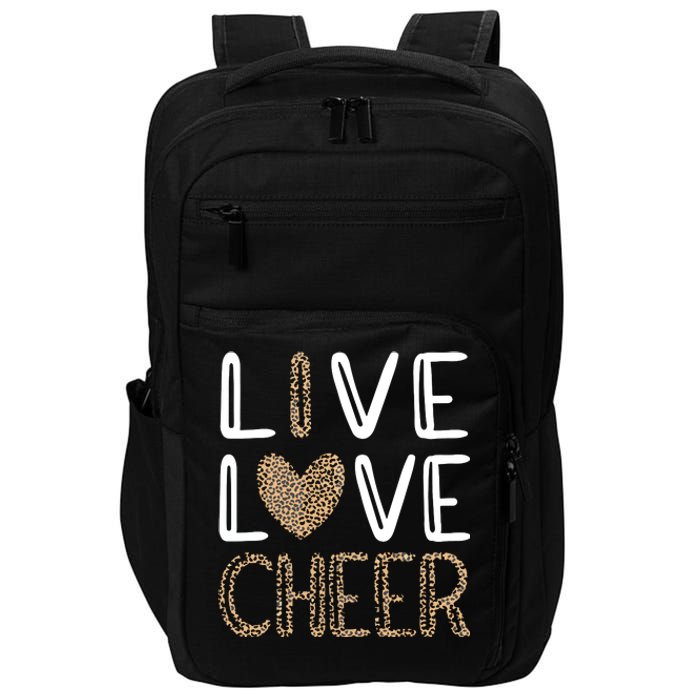 Live Love Cheer Cheerleading Cheerleader Cheer Impact Tech Backpack