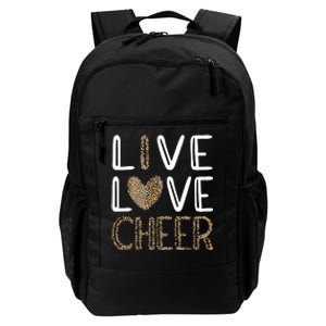 Live Love Cheer Cheerleading Cheerleader Cheer Daily Commute Backpack