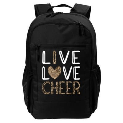 Live Love Cheer Cheerleading Cheerleader Cheer Daily Commute Backpack