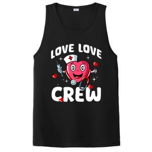 Love Love Crew Valentines Day Cute Nurse Rn Nursing Students Gift PosiCharge Competitor Tank