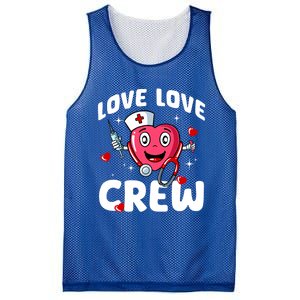 Love Love Crew Valentines Day Cute Nurse Rn Nursing Students Gift Mesh Reversible Basketball Jersey Tank