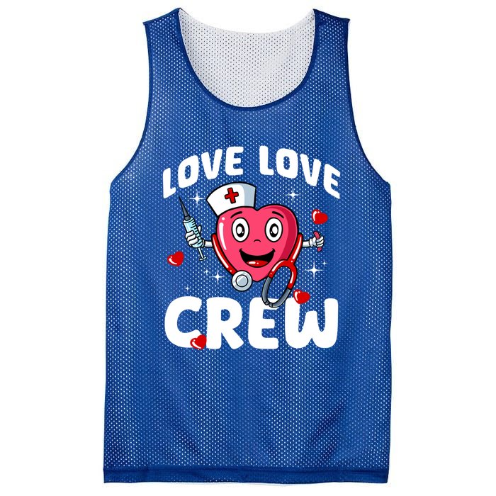 Love Love Crew Valentines Day Cute Nurse Rn Nursing Students Gift Mesh Reversible Basketball Jersey Tank