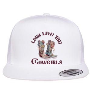 Long Live Cowgirls Flat Bill Trucker Hat