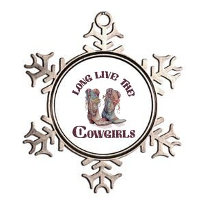 Long Live Cowgirls Metallic Star Ornament