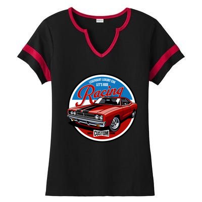 Legendary Luxury Car Ladies Halftime Notch Neck Tee