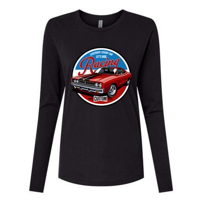 Legendary Luxury Car Womens Cotton Relaxed Long Sleeve T-Shirt