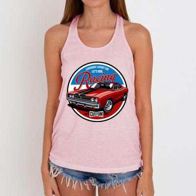 Legendary Luxury Car Women's Knotted Racerback Tank