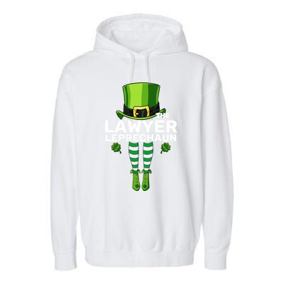 Lawyer Leprechaun Costume Gift Matching Family Gift Garment-Dyed Fleece Hoodie