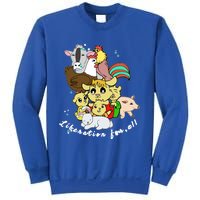 Liberation Ll Cute Farm Animals Vegan Vegetarian Love Gift Sweatshirt