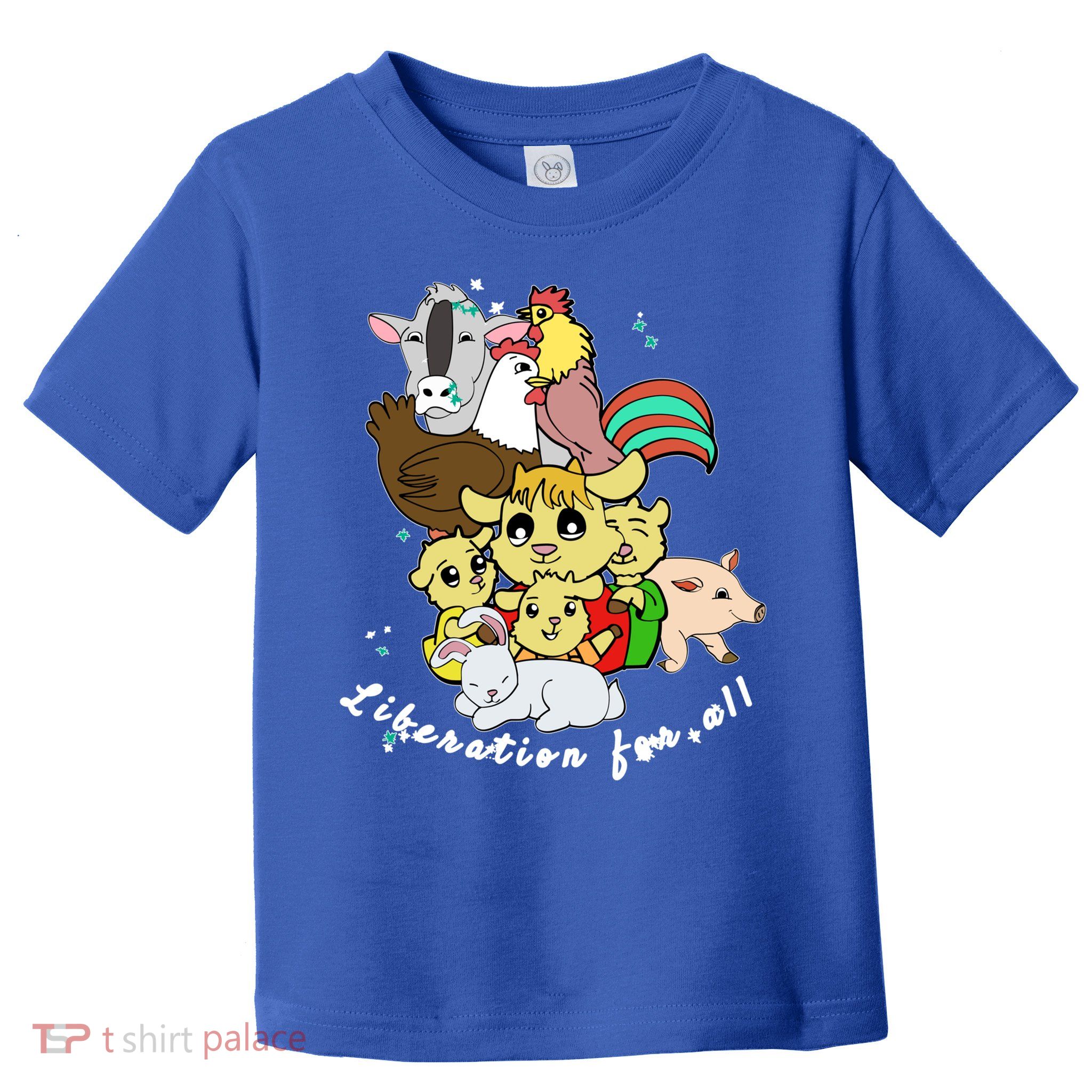 Liberation Ll Cute Farm Animals Vegan Vegetarian Love Gift Toddler T-Shirt