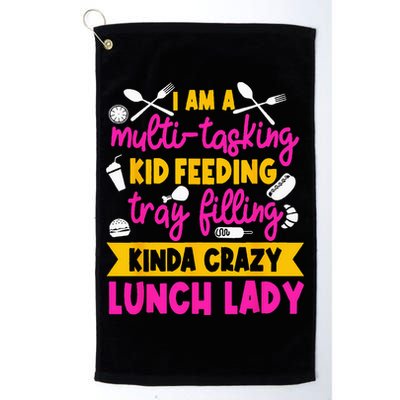 Lunch Lady Cafeteria School Food Service Crew Kitchen Staff Platinum Collection Golf Towel